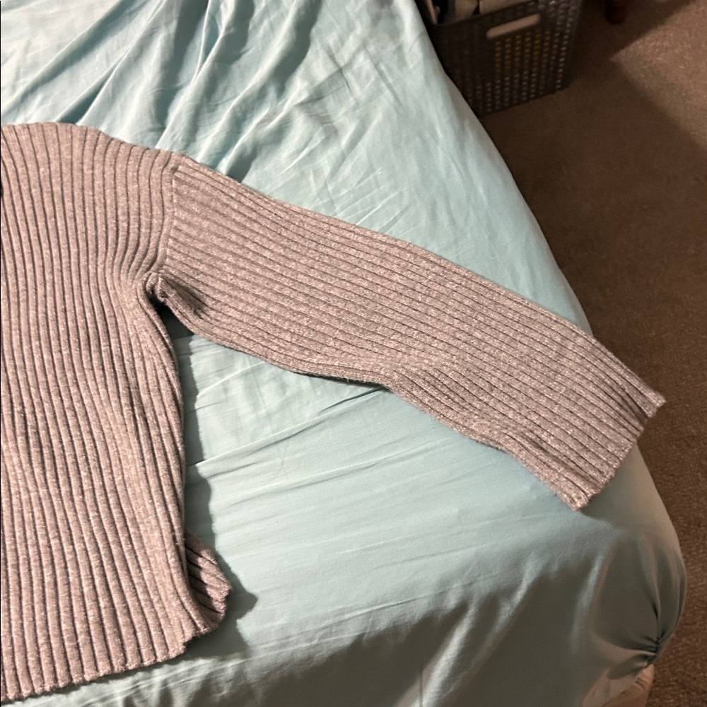 Sincerely Jules Gray Ribbed Cardigan - Picture 6 of 8